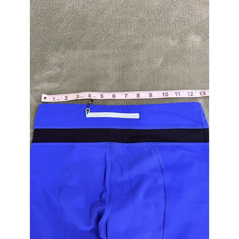 Lululemon Run Inspire Crop II Leggings Vibrant Blue Workout Active 6 - Picture 3 of 5